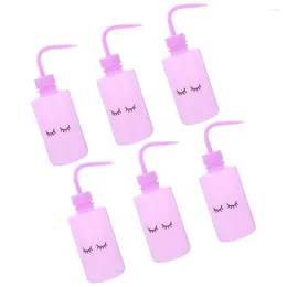 Storage Bottles Wash Bottle 6Pcs Safety Lab Squeeze Water Narrow Mouth Eyelash Extensions