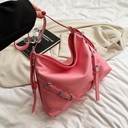 Evening Bags Fashion 2024 Summer Leather Designer Handbags Lady Y2K Underarm Bag Soft Hobo Shoulder For Women Trend