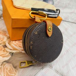 Circular Coin Wallets Women Men Mini Boite Chapeaux Bag Accessory Key Wallets Designer Luxury Coin Purse zippy Purse