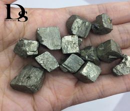 50g Golden Iron Pyrite Cubic Nuggets Rough Crystal Stone Cube Energy Rock Raw Ore Mineral Points Specimen DIY Pendant Decor Crafts7583158