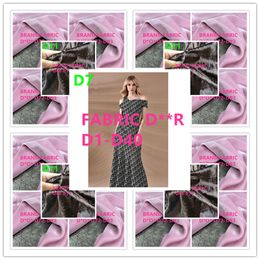 Brand Jacquard Fabric D1-40 Abito abito da cappotto Trench Abito Brocade Abito di alta qualità Abbigliamento Home Designer Fabrics