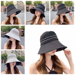 Wide Brim Hats Anti-UV Bucket Hat Accessories Portable Big Fisherman Cap Foldable Sun