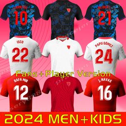 Seville FC 2023 2024 Sevillas soccer jerseys final YOUSSEF EN NESYRI L.OCAMPOS SUSO JONG Maillot GUDELJ K.REKIK TECATITO MUNIR RAFA men kids kit 23 24 football shirt