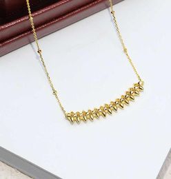 New Gold Rivet Necklace For Women S925 Sterling Silver Fashion Luxury Trend Fairy Jewellery High Technology Classic Bead Chain 122196938