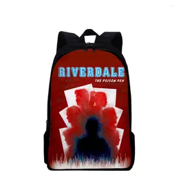 Backpack Hip Hop Notebook Backpacks Students School Bags TV Riverdale Season 5 3D Print Oxford Waterproof Boys Girl Cute Small