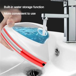 Magnetic Window Cleaner Brush Double-Side Automatic Water Discharge Wiper Glass Window Brush Cleaning Household Tools Cleaning 240422