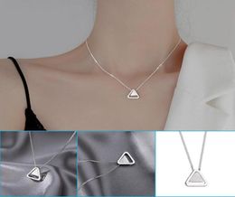 Thank You For Being My Badass Tribe Necklace With Triangles Pendant Simple Neck Chain Girls Women TC21 Necklaces2164563