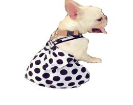 Black Pet Dress Vest Skirt Letter Printed Sweatshirt Dog Apparel Bulldog Corgi Teddy Puppy Clothes Costume6160886