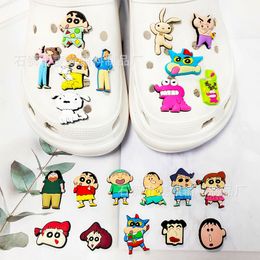 20colors japanese sexy boys Anime charms wholesale childhood memories game funny gift cartoon charms shoe accessories pvc decoration buckle soft rubber clog