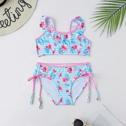 Women's Swimwear Girl Print Bikini Baby Swimsuit Bathing Suits For Children Two Pieces Beach Set Girls Biquini Infantil Suit