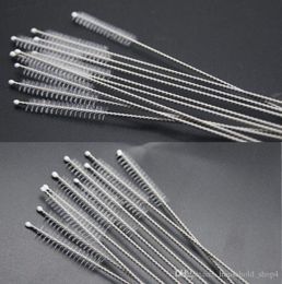 stainless steel Straw Brush Bottle Suction Tube Glass Tube Spiral Soft Hair Straw Cleaning Brushes Tools5370834