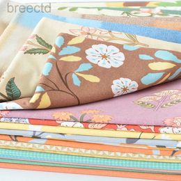 Fabric Bed Sheet Cover Fabric Cotton Brushed Floral Houndstooth 250cm Wide Autumn and Winter Bedding by Half Meter d240503