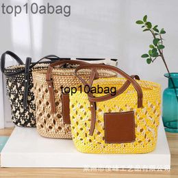 loeweee loewew bag Fashion handbags designers Straw bag female French Net Red One Messenger bags luxury foreign style beach woven versatile Tote high quality