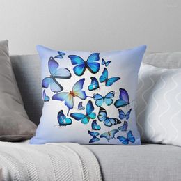 Pillow Blue Butterfly Merchandise Throw Cover Christmas Cases S For Sofa