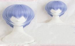 Other Event Party Supplies EVA Ayanami Rei Wig Short Light Blue Heat Resistant Synthetic Hair Cosplay Headwear Haripins Cap1158714