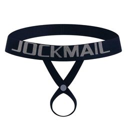 Underpants Cockstrips Mens Jockstrap Underwear Sexy G-thong G String Adjustable Mobile Button Ring Penile Q240430