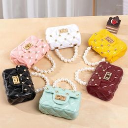 Shopping Bags Korean Kids Purses And Handbags Mini Crossbody Cute Girls Pearl Hand Tote Little Girl Small Coin Pouch Party Purse Gift