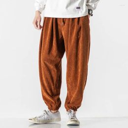 Men's Pants Corduroy Harem Fashion Men Jogging Sweatpants Cotton Woman Casual Trousers Streetwear Drop Plus Size 5XL