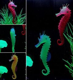 Seahorse Aquarium Ornament Glowing Fish Tank Decor Sea Horse Hippocampal2981140