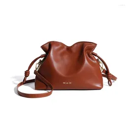 Evening Bags Large Capacity Fashionable PU Women's Shoulder Bag 2024 Solid Colour Simple Advanced Crossbody