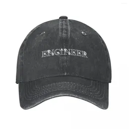 Ball Caps Engineer Title Written Right Onto Your Chest/laptop!- Cool Cowboy Hat Custom Cap Mens Women'S