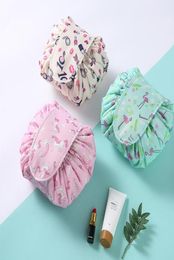 Women Travel Magic Pouch Drawstring Cosmetic Bag Organiser Lazy Make up Cases Beauty Toiletry Kit Tools Wash Storage1765072