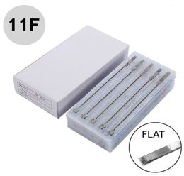 Disposable Tattoo Needles Premade Sterile 11F Flat 50pcs Tattoo Needles7797330