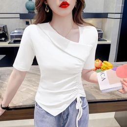 Women's T Shirts 2024 Spring Summer Fashion Casual Woman T-shirt Lady Beautiful Nice Women Tops Female Wholesale Drop Py6387