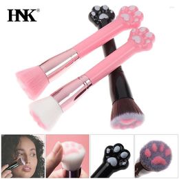 Makeup Brushes Cosmetic Brush Cute Cat Claw Foundation Loose Powder Fibre Hair Birch Handle Cosmetics Tool