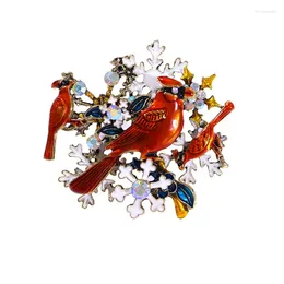 Brooches MITTO FASHION JEWELRIES AND HIGH-END ACCESSORIES CARDINAL MEMORIES VINTAGE PIN CHRISTMAS GIFT BROOCH