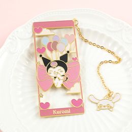 childhood cats kuromi movie film bookmark movie peripheral bookmarks metal hollowed out craft bookmarks stationery and gifts clip