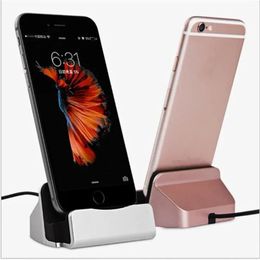 For IPhone X 8 7 6 USB Cable Sync Cradle Charger Base for Xiaomi Android Type C Samsung Stand Holder Charging Base Dock Station
