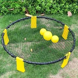 Beach Volleyball Round Net 3 Balls Suitable for Adult and Childrens Team Outdoor Sports Lawn Fitness Equipment 240425