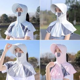 Wide Brim Hats UV Protection Silk Shawl High-quality Lightweight Cloak Breathable Sun Hat