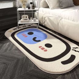 Carpet Bedroom Resistant to Dirt and Easy Maintain Creative Cartoon Insulation Warm Imitation Cashmere Bedside Blanket Household Anti Slip Bay Window Mat
