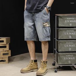 Men's Jeans Cargo Denim Shorts Five Points Pants All The Fashion Brand Summer 5 Loose Large Size