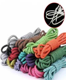 100 cm 10 pairs Fluorescent Shoes Lace Sport Shoelaces Fashion Sneaker Shoe Strings 3M Reflective Round Rope Shoelace2580522