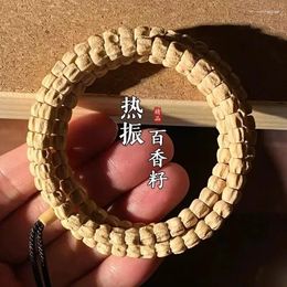 Strand Bodhi Hundred Fragrant Seeds Handstring Tibetan Style Straight Cut Deep Pit 108 High Oil Density Recitation Beads Handheld