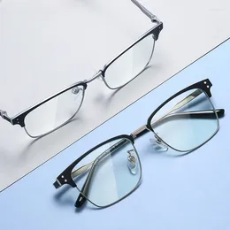 Sunglasses Frames Reading Glasses For Men Women Pure Titanium Frame Prescription Optical Myopia Eyewear Blue Light Blocking Eyeglasses