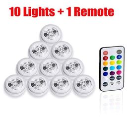 10 Pcslot LED RGB Waterproof Submersible Aquarium Fish Tank Bar Vase Light Tealight Candle Light For Wedding Birthday Anniversary5378655