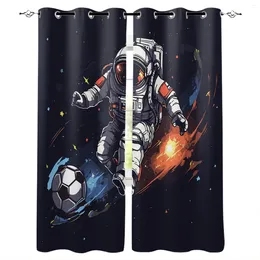 Curtain Sporty Football Watercolour Curtains For Windows Drapes Modern Printing Living Room Bedroom