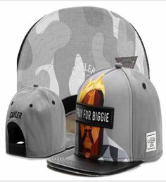 PRAY FOR BIGGIE leather Grey baseball snapback cap hat men women sport hiphop mens womens bone gorras female hiphop 1833104