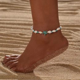 Anklets Retro Beach Wind Conch Sea Star Women's Feet Chain