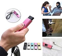 Flashlights Mini Portable Electric Shocks Key Light Self Defence High Concealment Shocker Protect Yourself3559397