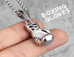 Fashion Jewellery Boxer Boxing Glove Pendant Necklace Sport Fitness Jewellery Accessories Beads Chain For Men Chains7073247