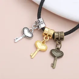 Charms 10pcs Key Exquisite Vintage Pendant Accessories For Women's Personalised Jewellery Making Style Bracelet DIY