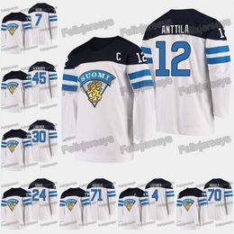 CeoThr 12 Marko Anttila 2019 IIHF World Championship Toni Rajala Mikko Lehtonen Kristian Kuusela Kevin Lankinen Jussi Olkinuora Kaapo Kakko Jerseys