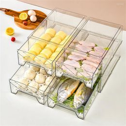 Storage Bottles Refrigerator Organizer Box Fridge Organizers Bins Plastic Stackable Drawer Container For Kitchen & Cabinets