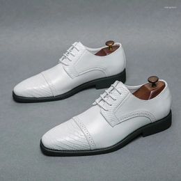 Dress Shoes Brand Classic Leather Business Office Men's Dresses Wedding Party Fashion Oxford Casual 39-44