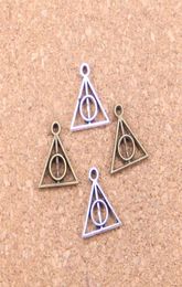 300pcs Antique Silver Bronze Plated deathly hallows Charms Pendant DIY Necklace Bracelet Bangle Findings 1312mm5554967